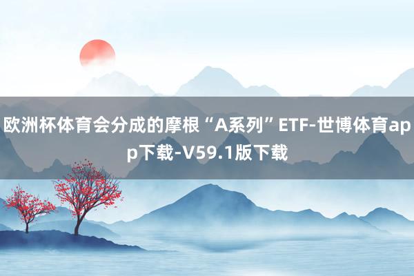 欧洲杯体育会分成的摩根“A系列”ETF-世博体育app下载-V59.1版下载