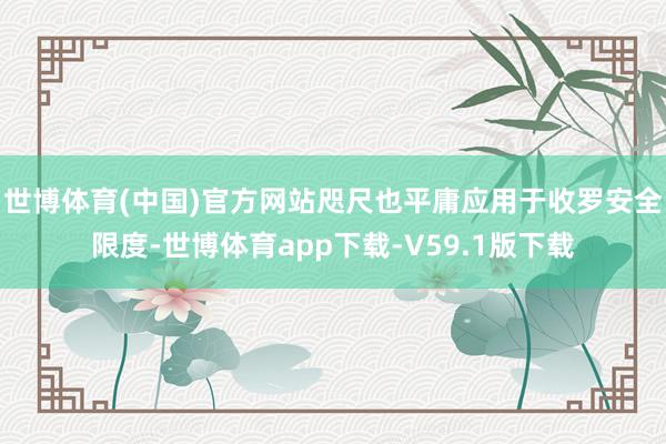 世博体育(中国)官方网站咫尺也平庸应用于收罗安全限度-世博体育app下载-V59.1版下载