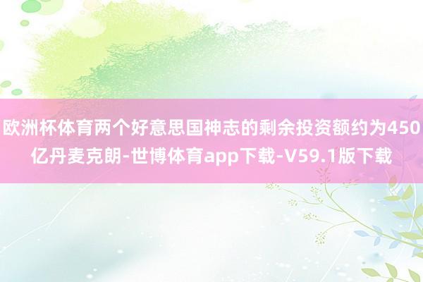 欧洲杯体育两个好意思国神志的剩余投资额约为450亿丹麦克朗-世博体育app下载-V59.1版下载